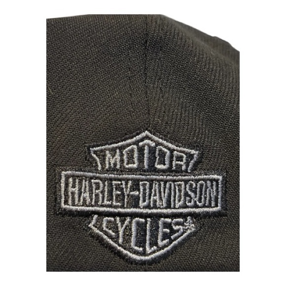 Harley Davidson New Era 39Thirty black hat - Picture 4 of 7